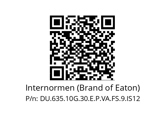   Internormen (Brand of Eaton) DU.635.10G.30.E.P.VA.FS.9.IS12