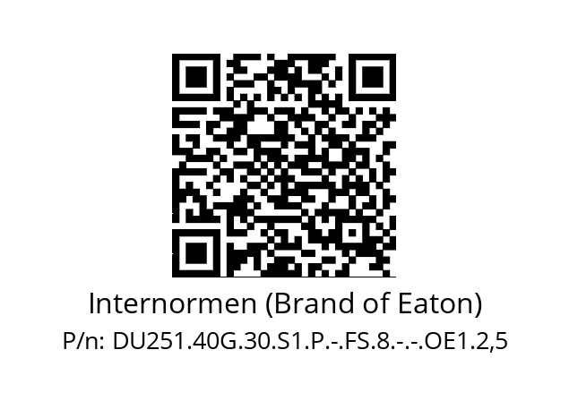   Internormen (Brand of Eaton) DU251.40G.30.S1.P.-.FS.8.-.-.OE1.2,5