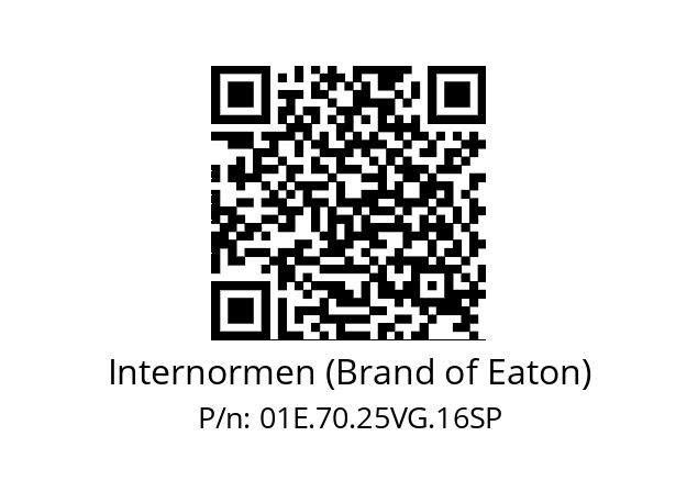   Internormen (Brand of Eaton) 01E.70.25VG.16SP