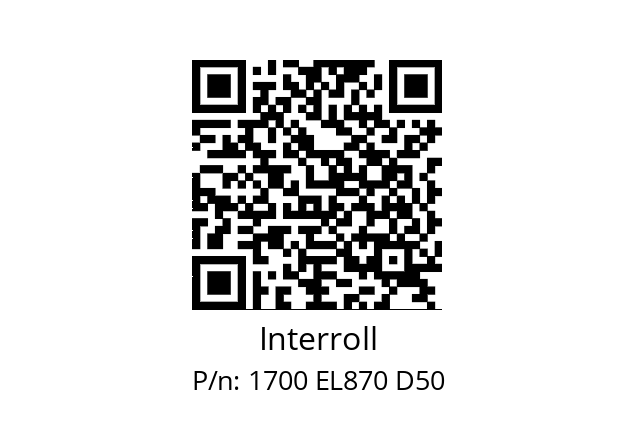   Interroll 1700 EL870 D50