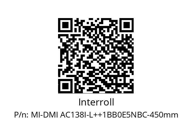   Interroll MI-DMI AC138I-L++1BB0E5NBC-450mm