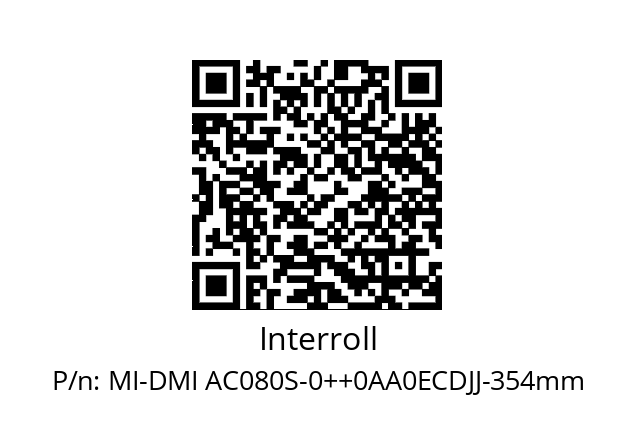   Interroll MI-DMI AC080S-0++0AA0ECDJJ-354mm