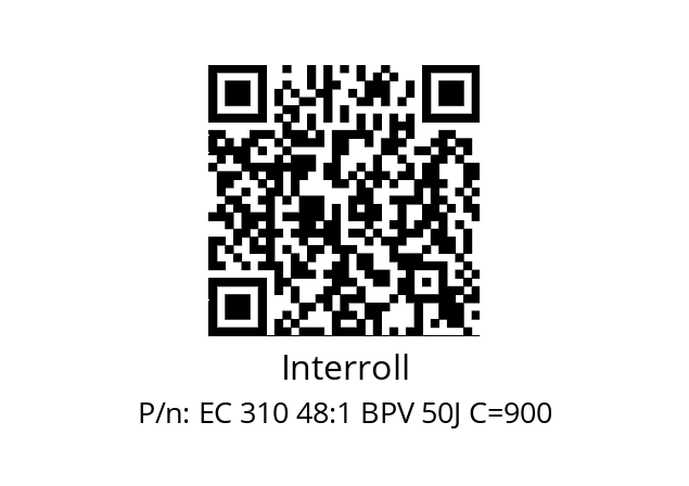   Interroll EC 310 48:1 BPV 50J C=900