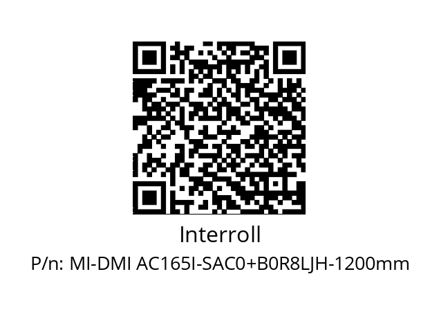   Interroll MI-DMI AC165I-SAC0+B0R8LJH-1200mm