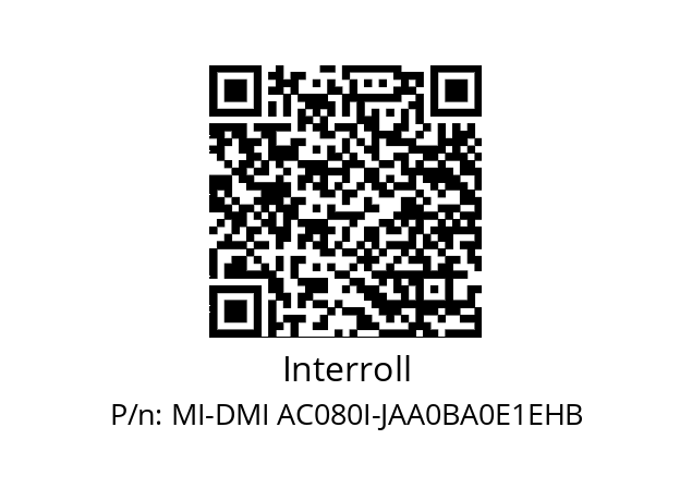   Interroll MI-DMI AC080I-JAA0BA0E1EHB