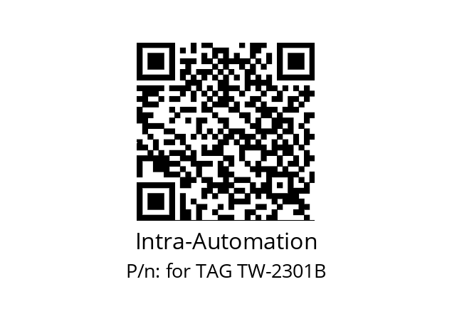   Intra-Automation for TAG TW-2301B