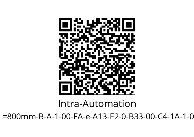   Intra-Automation ITA-3.0-00-06-L=800mm-B-A-1-00-FA-e-A13-E2-0-B33-00-C4-1A-1-00-CXX-00-1-00-00-0