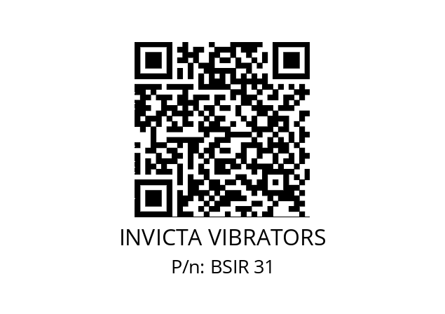   INVICTA VIBRATORS BSIR 31