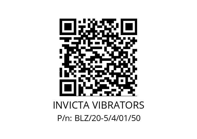   INVICTA VIBRATORS BLZ/20-5/4/01/50