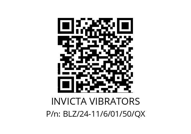   INVICTA VIBRATORS BLZ/24-11/6/01/50/QX