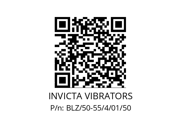   INVICTA VIBRATORS BLZ/50-55/4/01/50