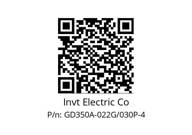   Invt Electric Co GD350A-022G/030P-4