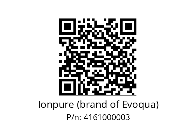   Ionpure (brand of Evoqua) 4161000003