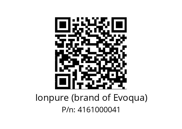   Ionpure (brand of Evoqua) 4161000041