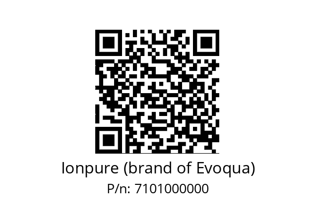   Ionpure (brand of Evoqua) 7101000000