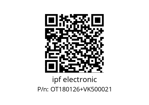   ipf electronic OT180126+VK500021