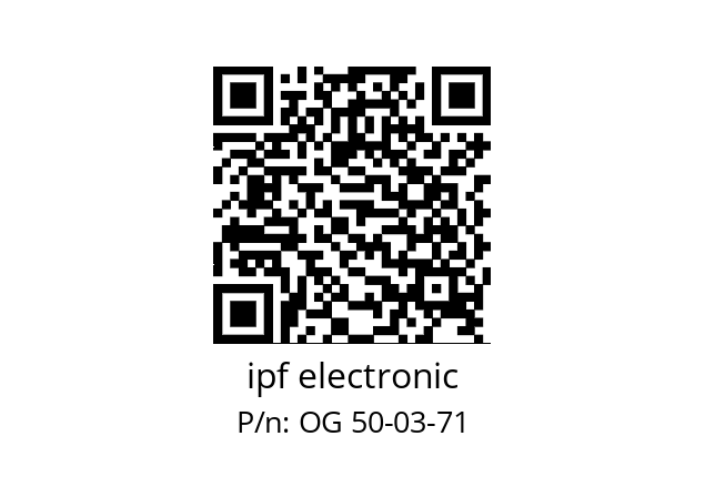   ipf electronic OG 50-03-71