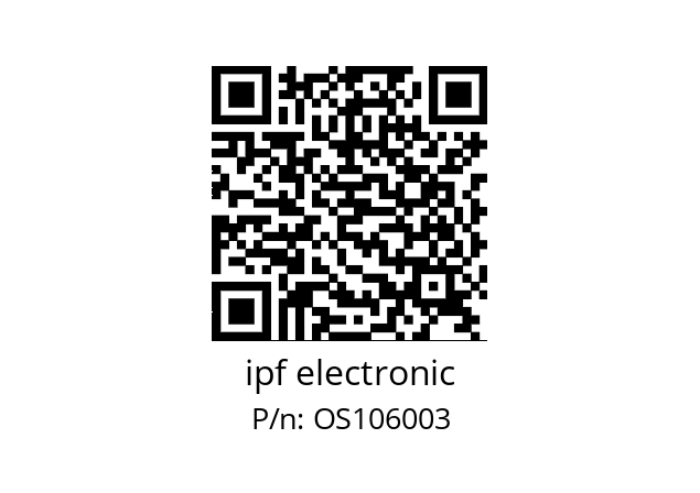   ipf electronic OS106003