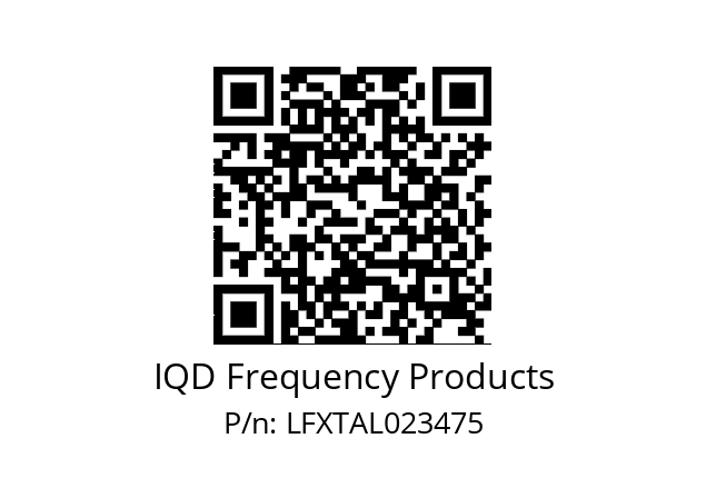   IQD Frequency Products LFXTAL023475