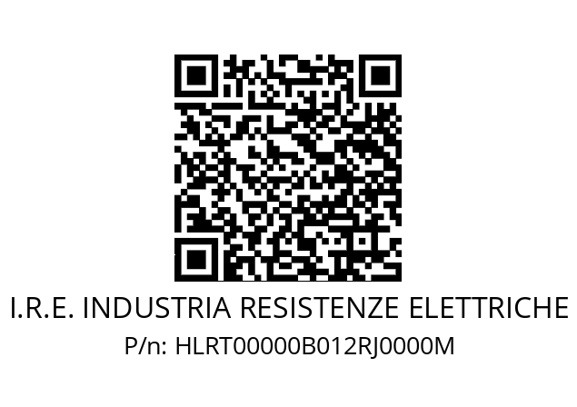   I.R.E. INDUSTRIA RESISTENZE ELETTRICHE HLRT00000B012RJ0000M