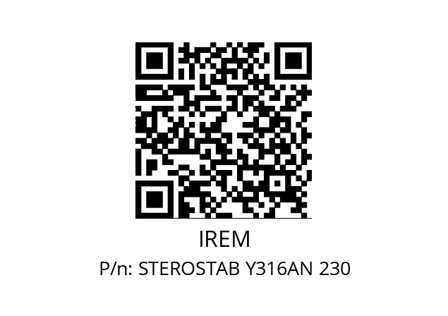   IREM STEROSTAB Y316AN 230