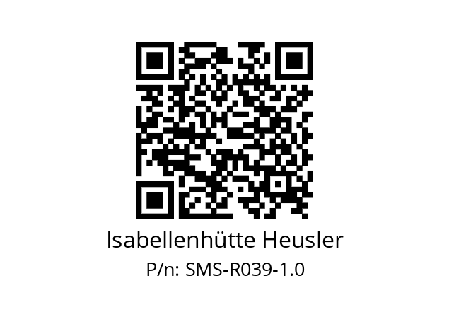   Isabellenhütte Heusler SMS-R039-1.0