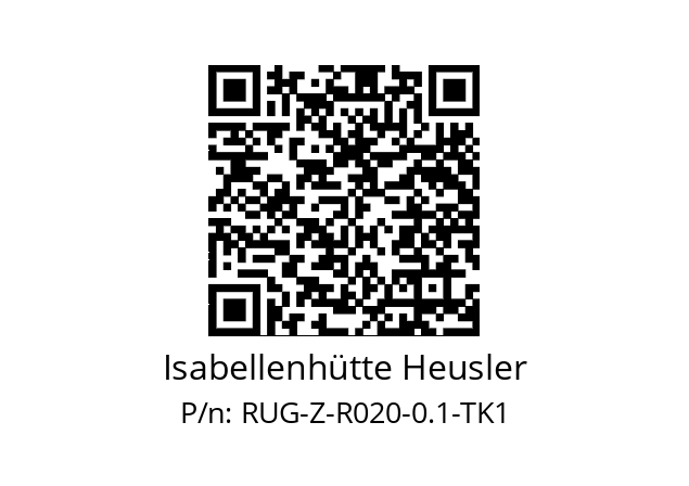   Isabellenhütte Heusler RUG-Z-R020-0.1-TK1