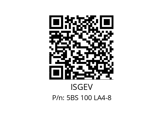   ISGEV 5BS 100 LA4-8