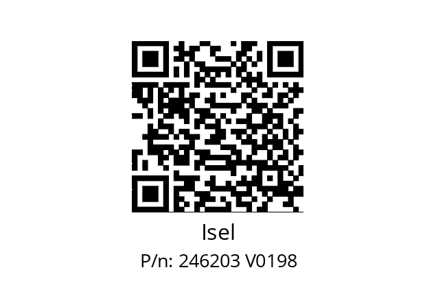   Isel 246203 V0198