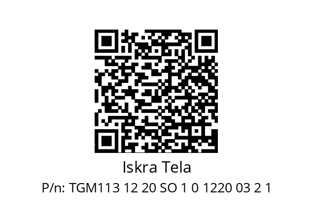   Iskra Tela TGM113 12 20 SO 1 0 1220 03 2 1