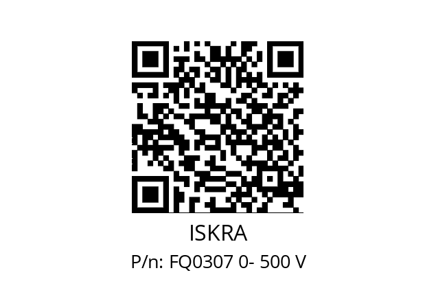   ISKRA FQ0307 0- 500 V