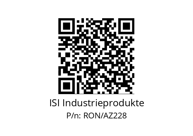   ISI Industrieprodukte RON/AZ228