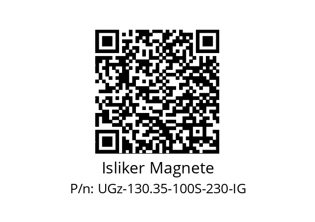   Isliker Magnete UGz-130.35-100S-230-IG