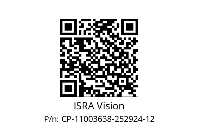   ISRA Vision CP-11003638-252924-12