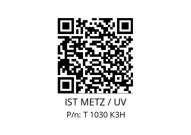   IST METZ / UV Т 1030 К3Н