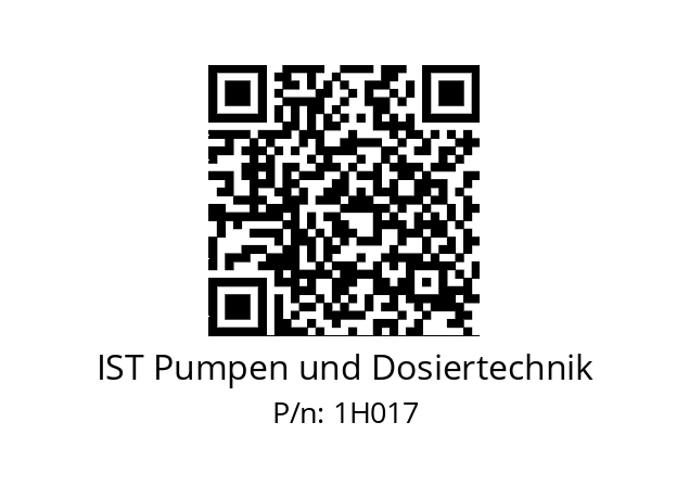   IST Pumpen und Dosiertechnik 1H017