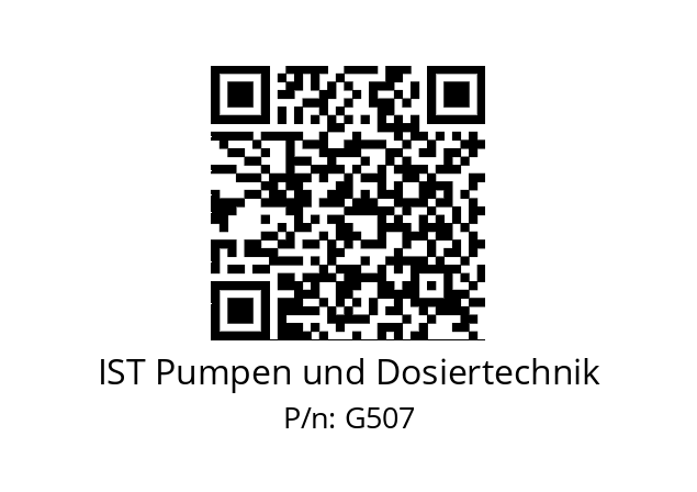   IST Pumpen und Dosiertechnik G507