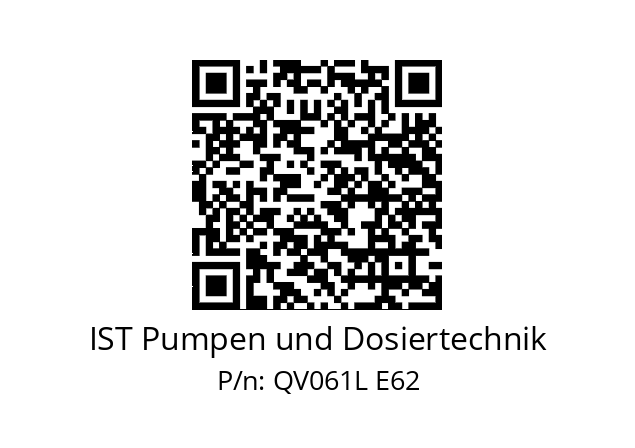   IST Pumpen und Dosiertechnik QV061L E62