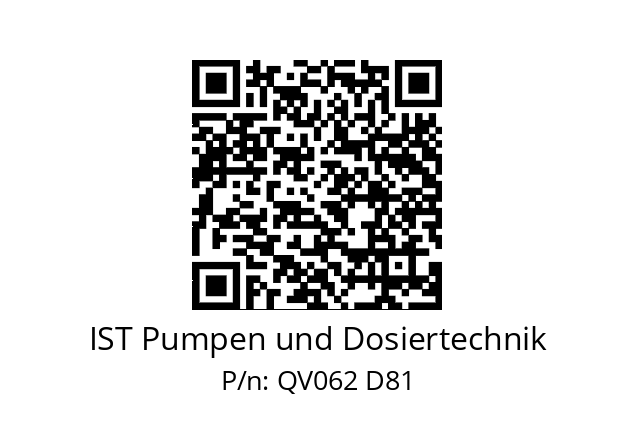   IST Pumpen und Dosiertechnik QV062 D81