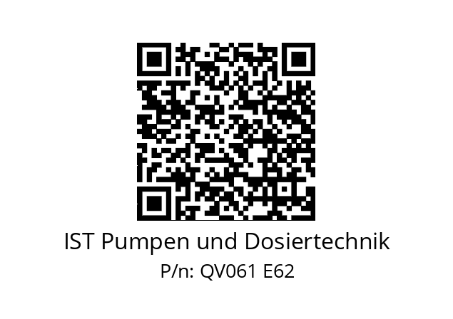   IST Pumpen und Dosiertechnik QV061 E62