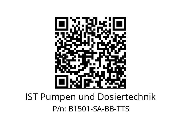   IST Pumpen und Dosiertechnik В1501-SA-BB-TTS