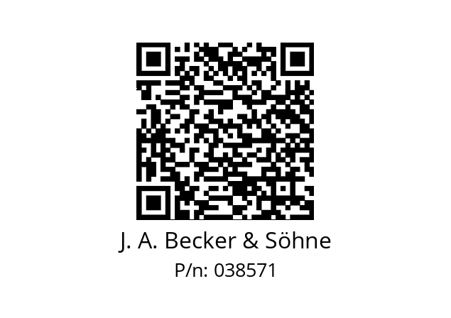   J. A. Becker & Söhne 038571