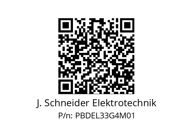   J. Schneider Elektrotechnik PBDEL33G4M01