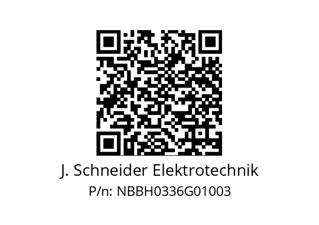   J. Schneider Elektrotechnik NBBH0336G01003