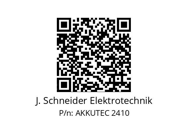   J. Schneider Elektrotechnik AKKUTEC 2410