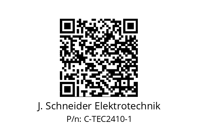   J. Schneider Elektrotechnik C-TEC2410-1