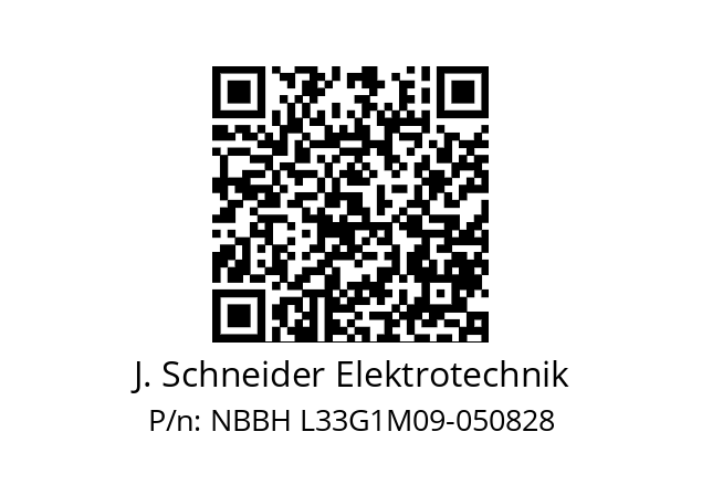   J. Schneider Elektrotechnik NBBH L33G1M09-050828