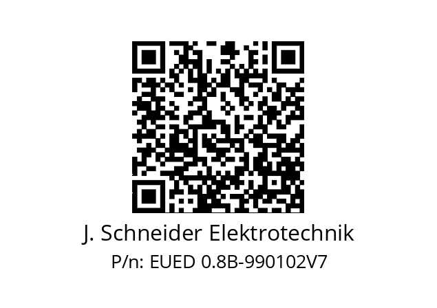   J. Schneider Elektrotechnik EUED 0.8B-990102V7