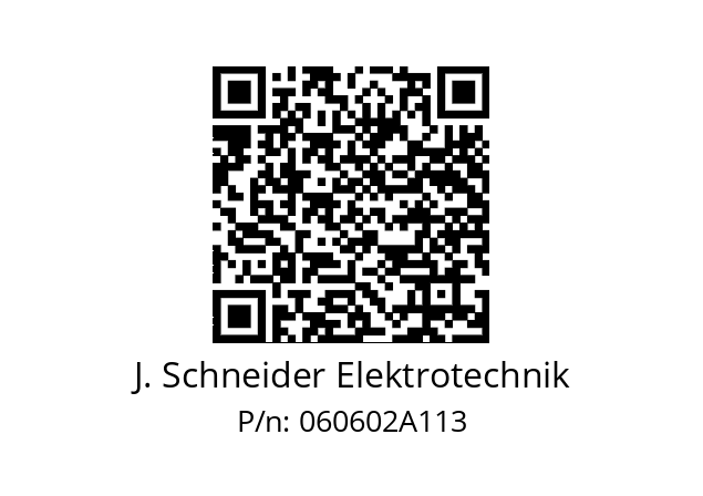   J. Schneider Elektrotechnik 060602A113