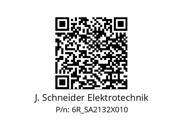   J. Schneider Elektrotechnik 6R_SA2132X010